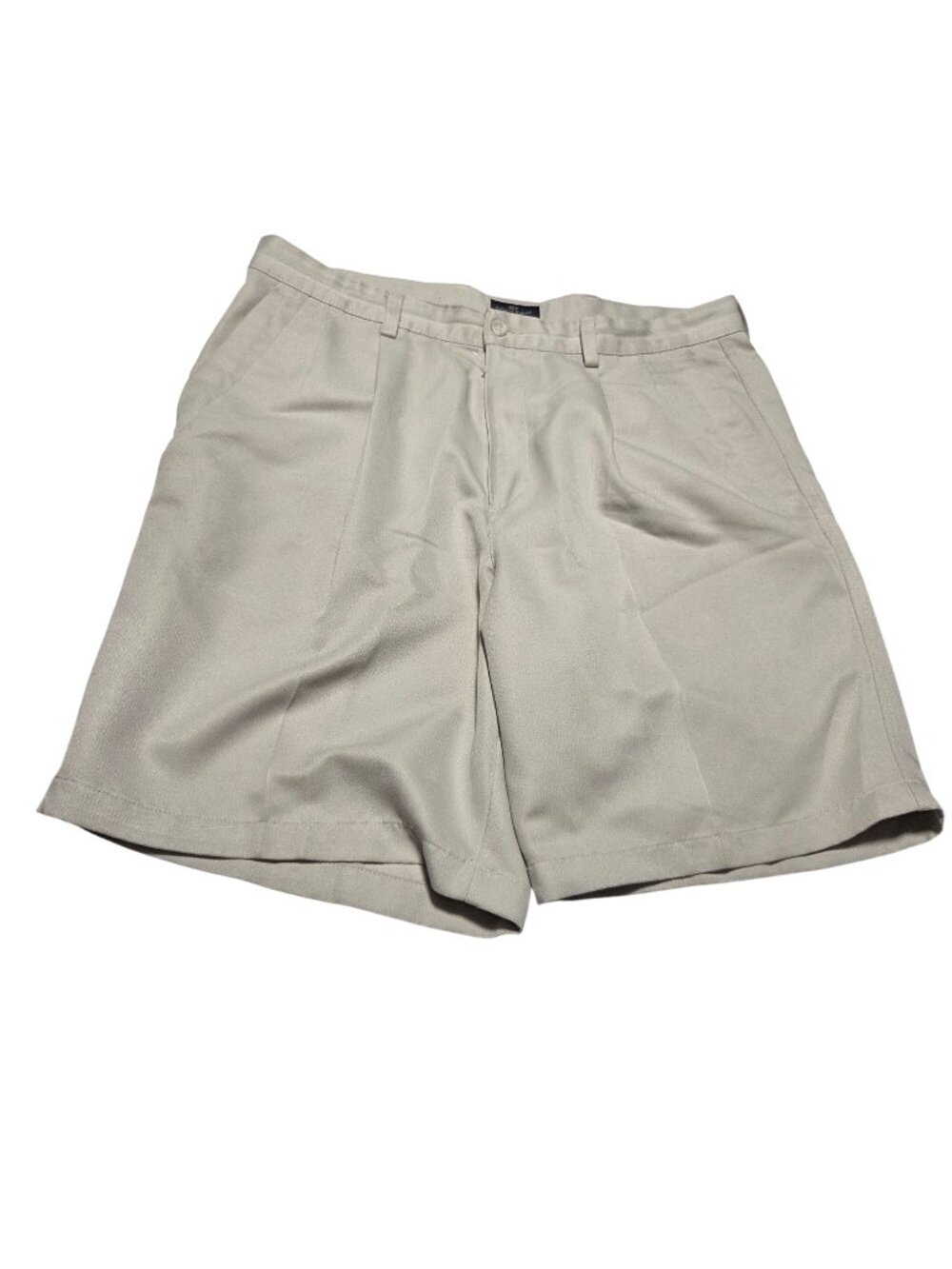 Dockers Golf Shorts Mens Size 36 Beige Pleated Khaki Chino Casual Summer